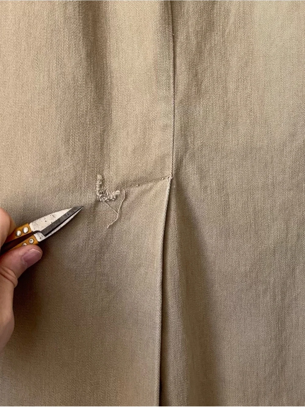 Vintage Ralph Lauren Country Khaki Skirt Size 12 Cotton Twill MiUSA Maxi Pencil